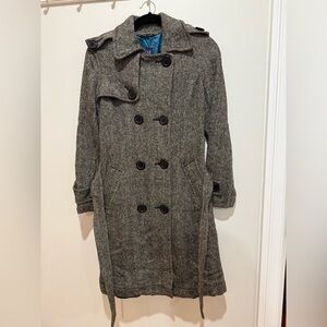 Gap XS wool trench coat.